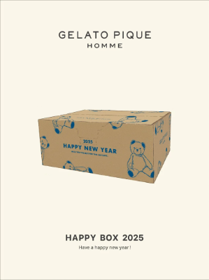 ジェラピケ福袋2025：オンラインストア限定　GELATO PIQUE HOMME HAPPY BOX 2024